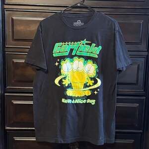 Garfield "Have A Nice Day" Three-Headed Cat Graphic T-Shirt, Size L